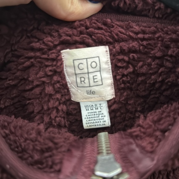 CORE fluffy polyester quarter-zip sweater - Picture 3 of 10